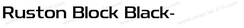 Ruston Block Black字体转换